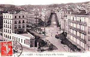 Alger - Carrefour de l'Agha et Rue Richelieu - 1915